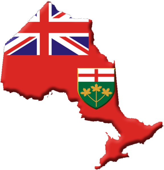 Mapa de la provincia de Ontario